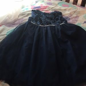 Size seven navy blue girls dress